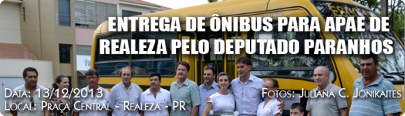 Deputado Paranhos Entrega Ônibus para APAE de Realeza 